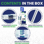 Painless Splinter Removal Kit (30-Pack) | Pull Out Splinters Fast & Easy | Compact First Aid for Home, Travel & Camping | Great for Hiking, Woodworking & Outdoors | No Tweezers Needed