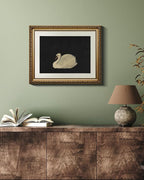 VIYYIEA Gold Framed Wall Art Canvas Print Home Decor Swan Wall Decorations Grace Swan Art Painting Pictures Rustic Bathroom Decor Farmhouse Prints Gift for Living Room Bedroom Kitchen Office 13x16in