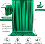 10 x 7 Feet Hunter Green Backdrop Curtain for Partie, Background Curtains for Photoshoot, Birthday, Wedding, Halloween, Thanksgiving, Christmas, New Year Party Decorations 5Ft x 7Ft, 2 Panels