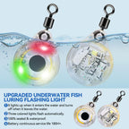 LED Underwater Fishing Lures，LED Lighted Bait Flasher，Deep Drop Fishing Lures，Fish Eye Attractive Light Bait Lure Lamp 5PCS