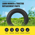 Upgrade 4.80/4.00-8 Tire and Inner Tube Set - Thick Replacement Pneumatic Rubber Wheelbarrow Tire - Wheel Barrow Wheels and Tires for Hand Truck Garden Cart 1 Pack