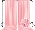 10 x 7 Feet Peachy Backdrop Curtain for Partie, Background Curtains for Photoshoot, Birthday, Wedding, Halloween, Thanksgiving, Christmas, New Year Party Decorations 5Ft x 7Ft, 2 Panels