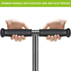 Dolibest Lawn Coring Aerator, Manual Lawn Aerator, 4 Stainless Stee Corer Plug Aerator with Soft Rubber Grip, Pre-Assembled Manual Grass Aerating Tool & Cleaning Hand Tool for Improving Lawn Health