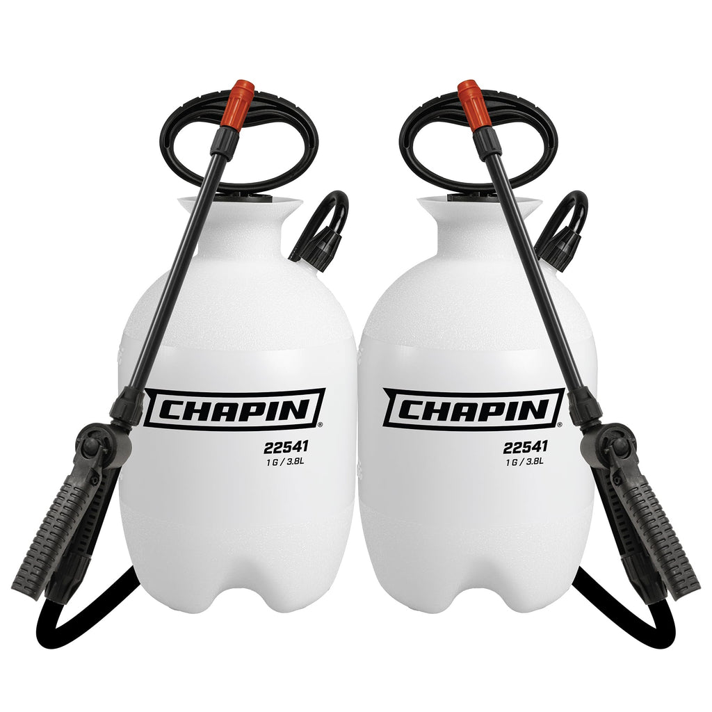 Chapin 1-Gallon Pump Sprayer, Foaming Nozzle for Visible Coverage, 2 Pack