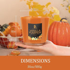 Vanilla Pumpkin Candle, Fall Scented Candle, Large 30oz Natural Soy Candles, 4-Wick 80 Hour Burn Time, Autumn Fragrance Candles Gifts for Home Decor