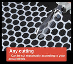 Plastic Chicken Wire Mesh Plastic Mesh Roll for Gardening Construction Barrier Netting Frame Crafts Plastic Mesh Fencing Poultry Fencing Garden Netting(Size:1.2cm mesh 1 * 20m,Color:Black)