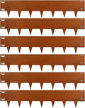 Cor-Ten Steel Landscape Edging 40 Inch Strips, 10-Inch Depth Metal Landscape Edging, 6-Pack Metal Garden Edging with Gloves, Bendable Rust Edging for Landscaping