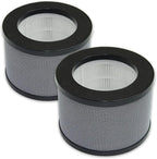 PUREBURG Replacement True HEPA Filters Compatible with isinlive vortex A5 Air Purifier,H13 3-Stage Filtration Activated carbon Air Clean Dust VOCs Odor,2-Pack