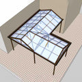 Greenhouse Panels Daylighting Roof Panels Transparent Greenhouse Panel Easy to Bend and Cut for Outdoor Gardens Greenhouses.(Transparent,2x29.5ft)