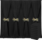 40x10ft Backdrop Curtains for Parties, 8 Panels 5x10ft Curtains Photography Drapes Rod Pocket Curtain Backdrop for Birthday Wedding Baby Shower Home Decor