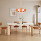 Pendant Light Vintage Light Fixtures, Metal Pendant Lights Kitchen Island, Modern Chandelier Pendant Shade Orange Light Fixture for Bedroom Hotel Dining Room Living Room Kitchen