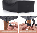 Heavy Duty Patio Furniture Covers Waterproof, Mrrihand Patio Furniture Outdoor Sectional Sofa Set , Patio Table and Chair Set Cover 89.7"L×62.2"W×28.3"H