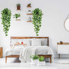 BLEUM CADE Fake Hanging Plants, 8pcs Artificial Hanging Plant, Faux Pothos Vines Hanging Plant Greenery for Wall Home Living Room Indoor Outdoor Decor (No Baskets)