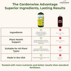 10-10-10 All Purpose Plant Food - Liquid Fertilizer with Seaweed Kelp & Iron - Indoor & Outdoor Plant Food, Vegetables, Flowers, Lawn & Garden 1x32oz
