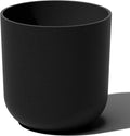 Veradek Round Black Plastic Planter Pots for Indoor/Outdoor Garden Use, with Drainage Holes, Suitable for Small to Large Succulent Plants, Flowers, Modern Interior Plants