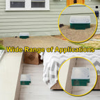 Qualirey 4 Pcs Rat Bait Station 8.86 x 7.28 x 3.62 in Rat Traps with Openable Lid, Blocks Boxes with Keys for Big Mouse, Keeps Children and Pets Safe Indoor & Outdoor, Bait Not Included (Clear,Green)