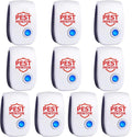 Ultrasonic Pest Repellent 10 Packs, Indoor Pest Control Repeller Plug in,Mouse Rodent Repellent for Ant Rodent Roach Mouse Mosquito Bugs Spider Insect Deterrent,3 Mode Switching