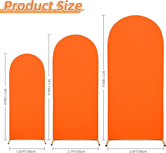 Wedding Arch Cover 4FT Arch Backdrop Cover Spandex Fitted Arch Cover for Round Top Chiara Backdrop Stand Covers for Wedding Birthday Party Baby Shower Banquet Ceremony Decoration
