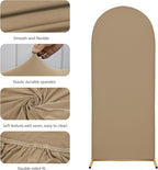 Wedding Arch Cover 4FT 5FT 6FT Arch Backdrop Cover Spandex Fitted Arch Cover for Round Top Chiara Backdrop Stand Covers for Wedding Birthday Party Baby Shower Banquet Ceremony Decoration