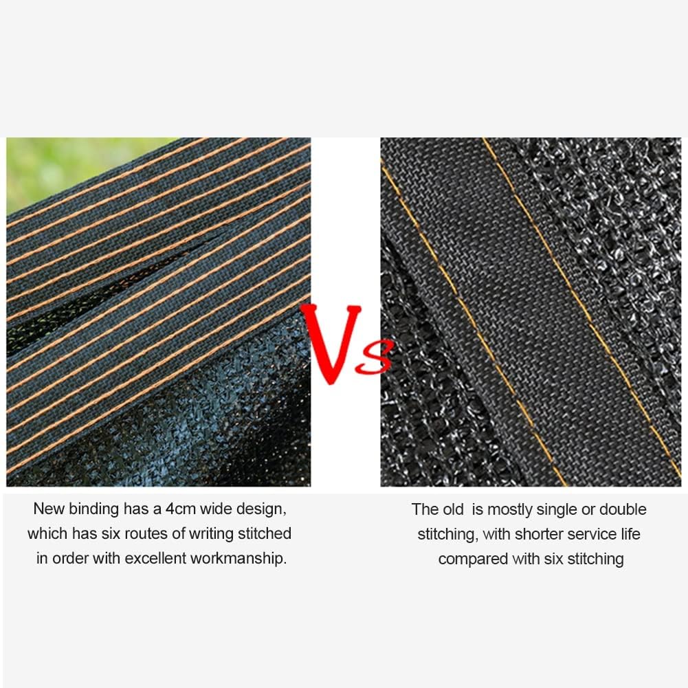 winemana 40% Black Shade Cloth, 20 x 30 FT Durable Mesh Tarp with Grommets, Resistant Garden Sun Shade Netting, Shading Antifreezing for Pergola, Greenhouse, Plants Growing, Chicken Coop