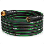 Heavy Duty Garden Hose 25ft, NON-EXPANDABLE Flexible Water Hose, Kink Resistant Lightweight Hybrid Hose, Leakproof Hose Male to Female Fittings