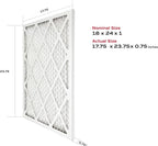 True Blue 18x24x1 MERV 11 Allergen Air Filter (4-Pack) | Electrostatic Pleated HVAC Furnace Air Filter | Replacement Filter for Home Use | Made in USA