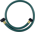 PVC Garden Hose 1/2 Inch, Flexible Water Hose with Male and Female Fittings, No Leaking, Heavy Duty, for Household, Outdoors, Lawns, Patio (3 FT, Green, Plastic Fittings)
