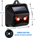 Triumpeek Animal Repeller, Solar Powered Predator Eye Nighttime Animal Deterrent Devices with Red LED Lights, Night Guard Animal Repellent Scares Coyote Skunk Raccoon Deer Away from Yard Chicken Coop