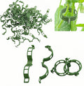 100Pcs Secured Plant Clips - Reusable Plastic Trellis Support for Tomato, Vine, Climbing Plants | Garden Clips for Vegetables & Outdoor Plants