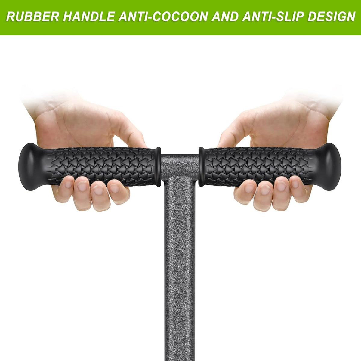 Dolibest Lawn Coring Aerator, Stainless Steel 4 Corer Plug Aerator Tool with Soft Rubber Grip, Manual Grass Aerating Tool, Garden Tool & Cleaning Hand Tool for Loosening Soil and Improving Lawn Health