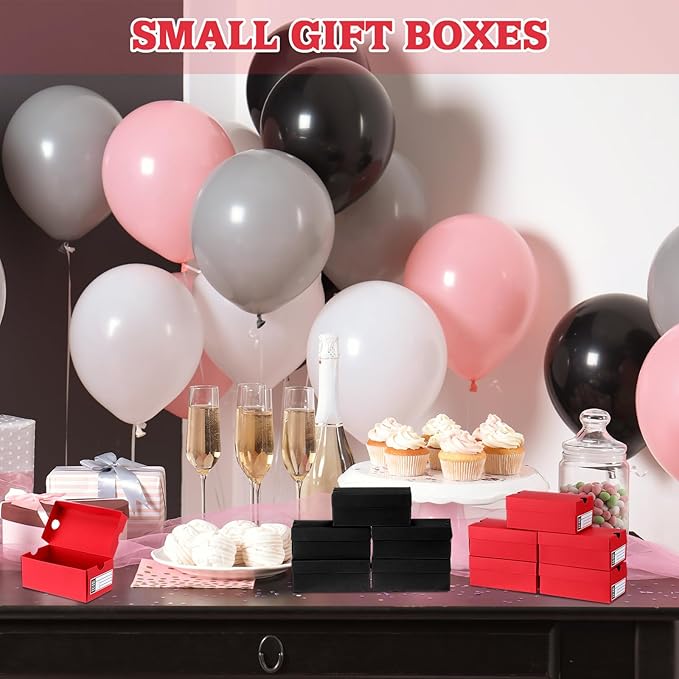12 Sets Mini Sneaker Boxes for Party Favors Mini Shoe Gifts Boxes 4.7 x 2.5 x 2 Inch Sports Small Gift Case with Editable Label for Candies Cookies Snacks