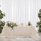 Sugargirl White Sequin Backdrop Curtain 4 Panels 2FTx8FT Glitter White Background Drapes Sparkle Photography Backdrop for Party Wedding Birthday Wall Decoration