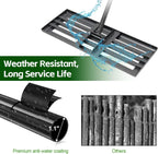 Lawn Leveling Rake 30”x10” Large Heavy Duty Metal Lawn Leveler with 65” Long Adjustable Handle Proffesional Yard Leveling Rake for Soil Dirt Sand Compost Efficient Folding Lawn Leveling Tool