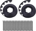 Garden Edging，100FT Landscape Edging with 60 Spikes for Lawn 1.5 Inch Tall (Black, 100FT)