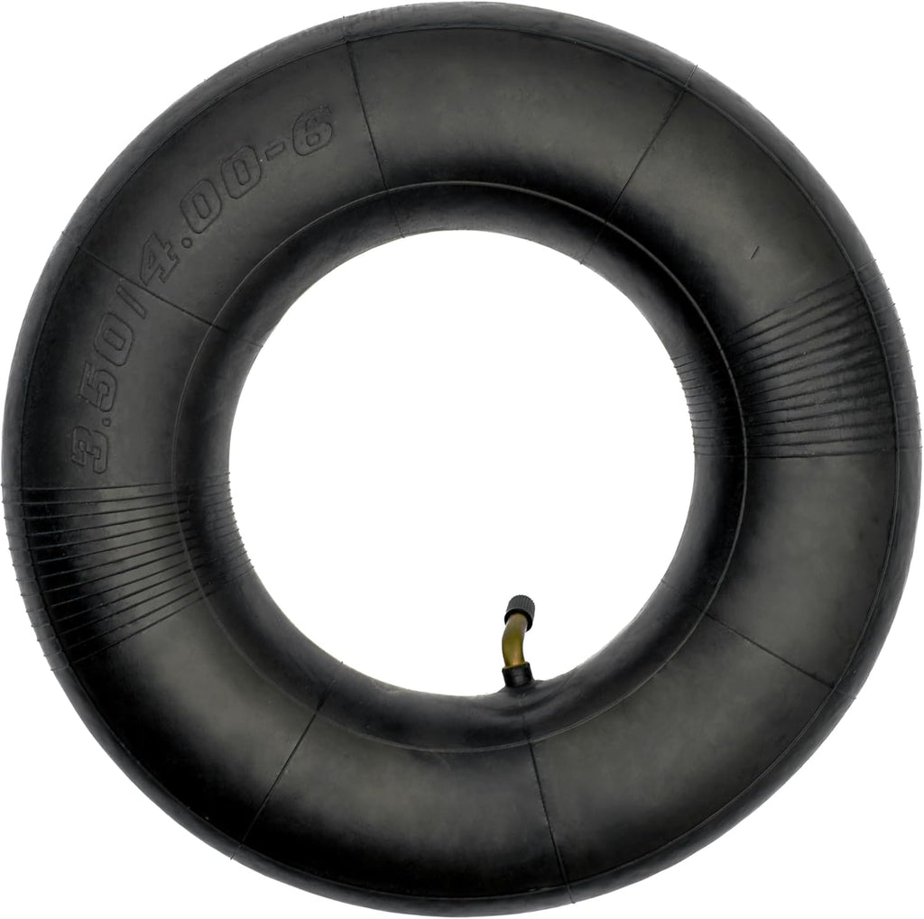 3.50/4.00-6 Inner Tube with TR87 Bent Valve Stem (1 Pack), for Hand Trucks, Utility Cart, Lawn Mowers, Wheelbarrows, Dollys, Scooters, Replacement 13x4.00-6,4.00-6 Tire.