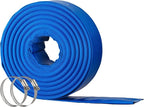 2" x 100FT Pool Backwash Hose, Heavy-Duty Pool Hose, Lay Flat Discharge Hose, Durable Burst Resistant, Pool Filter Pump Water Drainage, Sump Pump Discharge, with 2 Clamps