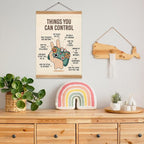 ZTGDA Positive Affirmation Poster,Things You Can Control Poster,Mental Health Gaming Wall Art, Positive Motivational Canvas for Teen Room, Counseling Office, Therapy, or Classroom Decor(Control)