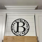 Personalized Metal Name Signs, Split Letter Monogram Wall Decor, Custom Last Name Sign, Family Name Sign for Outdoor, Personalized Wedding Gift, Garden Decor, Metal Wall Art, Housewarming Gift (MonogramDesign_9)