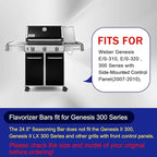 GGC 24.5" Flavorizer Bars for Weber 7539 Genesis 300 310 E310 320 Grills with Side-Controls, 5 PCS Stainless Steel Flavor Bars for Weber 7540 (24.5" L x 2.2" W x 2.3" H)