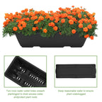 Fogein 5 Tier Vertical Raised Garden Bed Planter Box, Vertical Raised Bed with Drainage Holes for Indoor Outdoor Herbs Flowers Vegetables Plants, Black