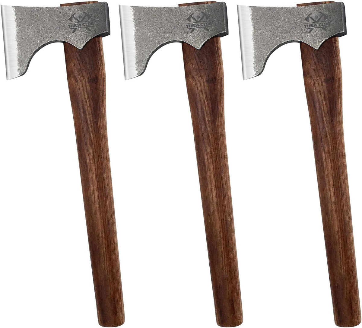 Competition Throwing Axe, 3 Pack 16.5" Throwing Axes with 1065 High Carbon Steel & Hickory Wood Handle, Perfect for Axe Throwiing Game, Competition and Recreation, Gift for Men