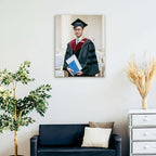 Custom Graduation Canvas Prints with Your Photos,Graduation Decorations, Personalized Graduation Canvas Wall Art Gifts Idea for Daughter, Son, Sibling or Friend (16" X 20")
