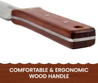 Garden Guru Hori Hori Garden Knife Supreme Set for Weeding, Digging, Pruning, and Cultivating - Stainless Steel Full Tang Blade | Marks for Measuring Planting Depth | Premium Leather Sheath