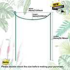 Half Round Snake Plant Support Stakes, Plant Ring for Peonies, Hydrangeas, and More - Sturdy, Rust-Proof Plant Supports for Indoor and Outdoor Potted Plants (6 Pack, 14x8Inch)