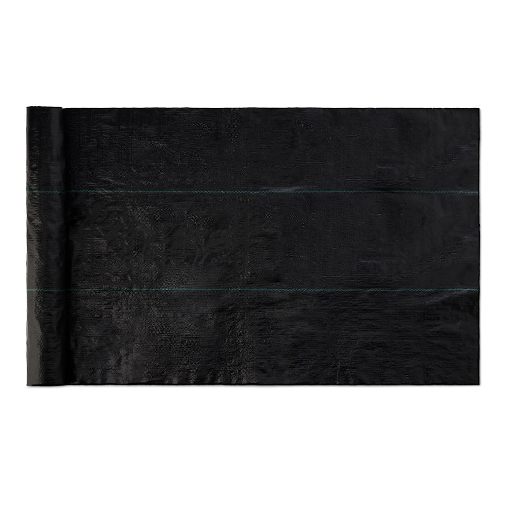 Amazon Basics Weed Barrier Landscape Fabric, 3 x 50 Feet, Black, 1-Pack