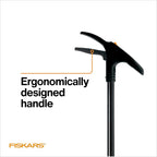 Fiskars Grass Shears, Long Handle, 36" Handle Lawn Shears for Trimming Grass while Standing, Lawn Cutter with 360-Degree Swivel Blade
