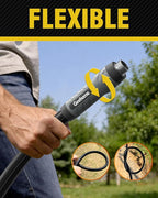 5ft Polyurethane Garden Hose, 5/8 in Lightweight Flexible Water Hose with Swivel Fittings, All-Weather, No-Kink Memory, Commercial Duty, Perfect for Home and Commercial Applications