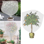 Agfabric Bird Netting 34" Hx28 W Garden Netting Insect Pest Barrier,Plant Cover Fruit Tree Netting Mesh Protection Bag with Drawstring,White