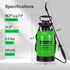 VIVOSUN 1.35-Gallon Pump Pressure Sprayer