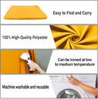 5x7FT Yellow Screen Backdrop Solid Color Screen Photo Backdrop Collapsible High Density Screen for Video Photography and Television